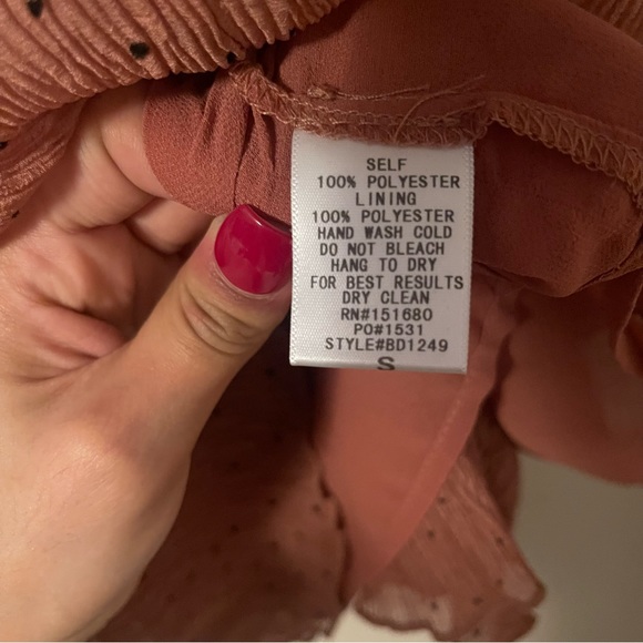 STORIA Polka Dot Ruffled Mini Dress - Picture 6 of 8